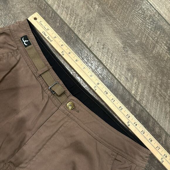 Prana Women's Roll Up Hem Cargo Hiking Pants Mud Size L - Picture 5 of 11